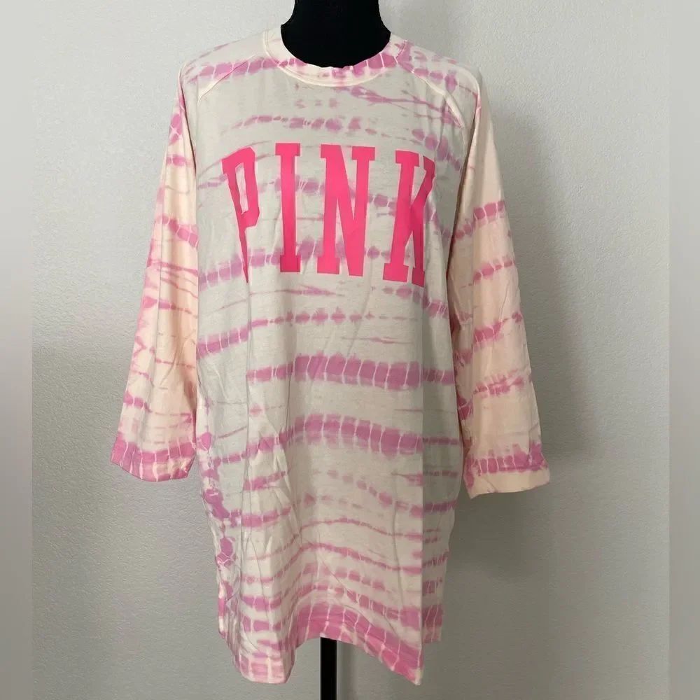 NWT PINK Victoria’s Secret Campus Baseball Tee
